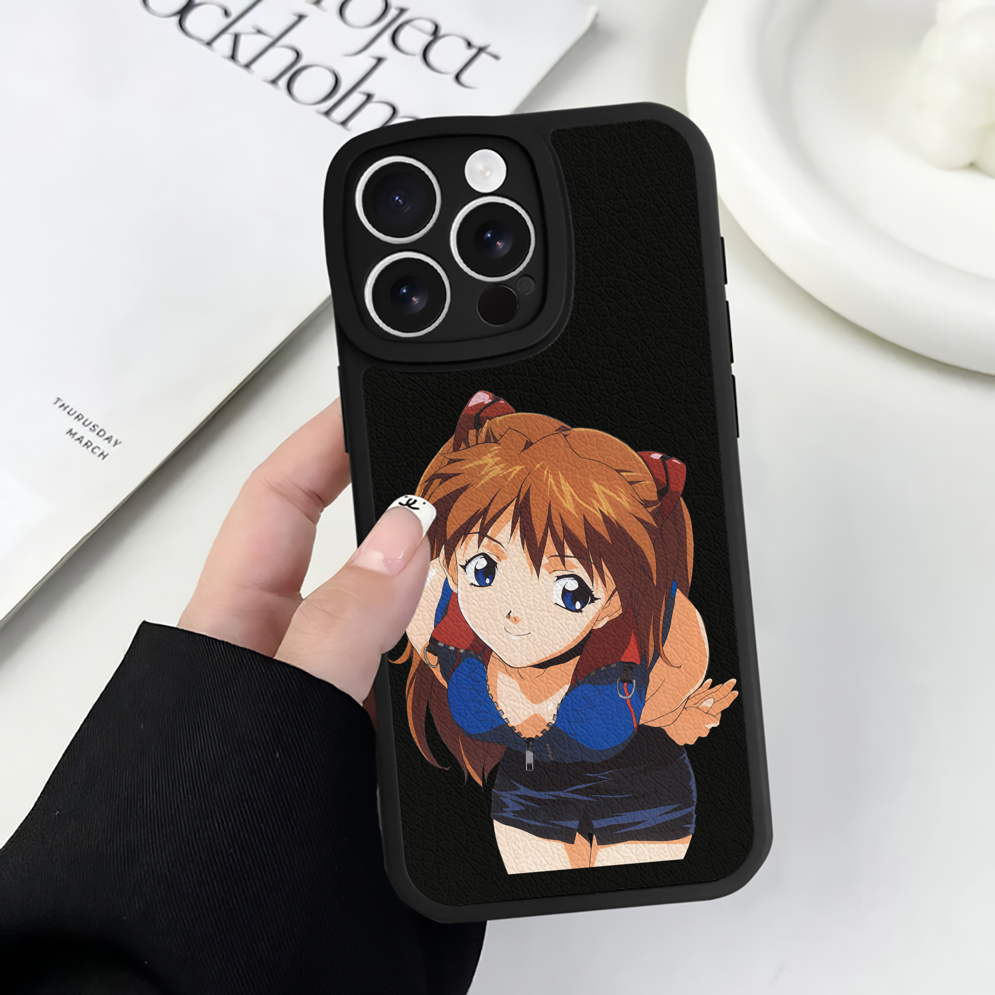 （画像用） EVA 新世紀エヴァンゲリオン 【iPhone 16シリーズ対応】シリコンスマホケース（レザー調） 材質：シリコン